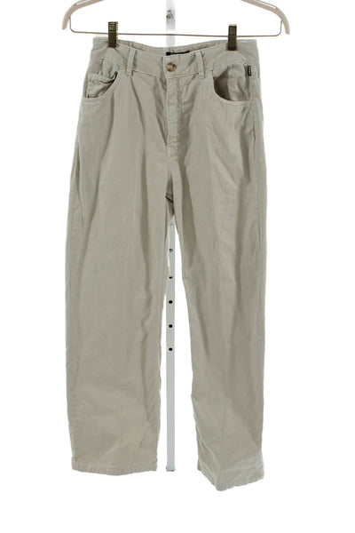 ECOALF Womens Beige Cotton Pants Size 36