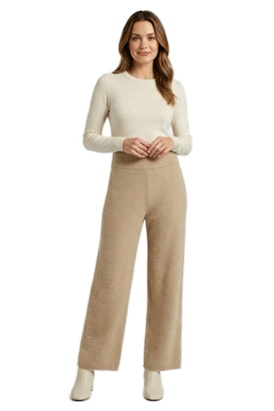 James Street Women Pants Brown Wool Solid Size M