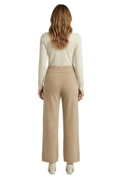 James Street Women Pants Brown Wool Solid Size M