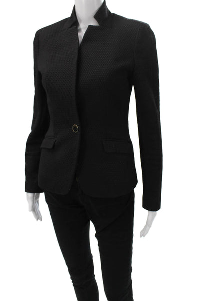 Ted Baker Womens Black Button Jacket Size 1