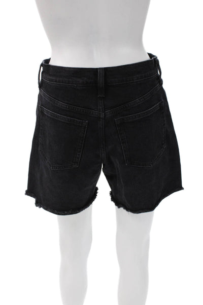 J Crew Womens Black Cotton Cut-Off Shorts Size 26