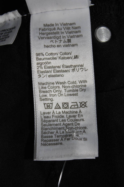 J Crew Womens Black Cotton Cut-Off Shorts Size 26