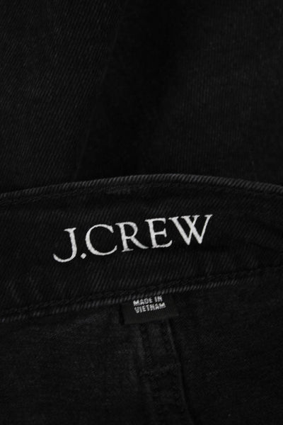 J Crew Womens Black Cotton Cut-Off Shorts Size 26