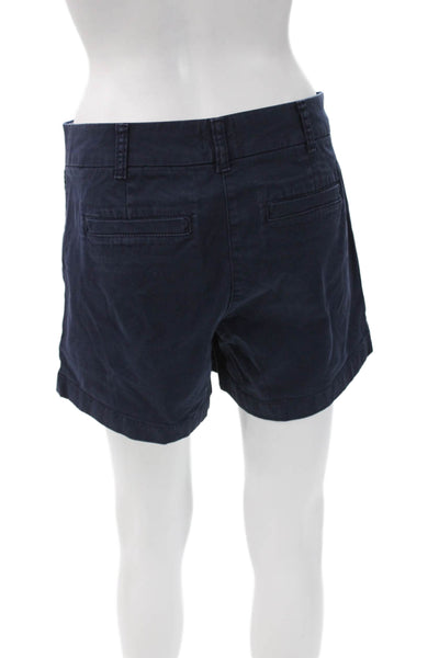 J Crew Womens Chino Shorts Blue Cotton Size 4