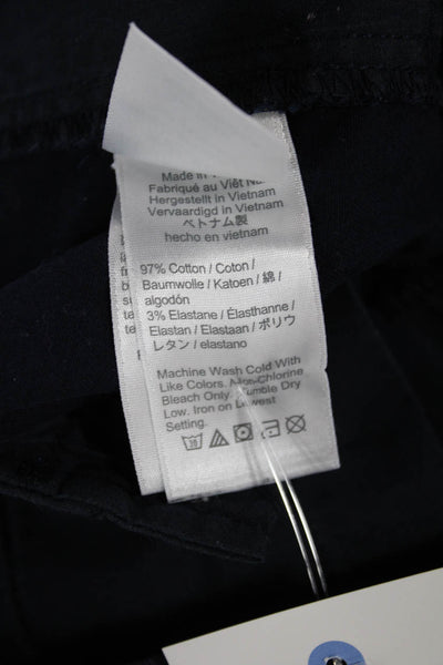 J Crew Womens Chino Shorts Blue Cotton Size 4