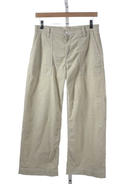 AG Adriano Goldschmied Womens Beige Cotton Pants Size 25