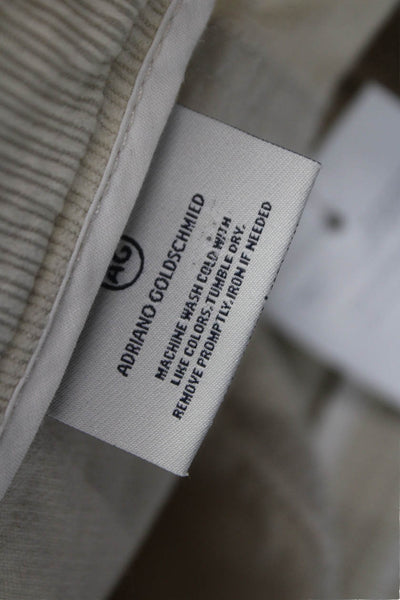 AG Adriano Goldschmied Womens Beige Cotton Pants Size 25