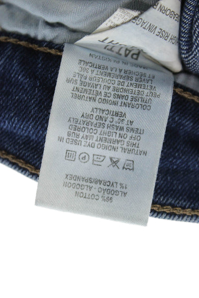 DL1961 Women Straight Jeans Blue High Rise Cotton Button Fly Size 27