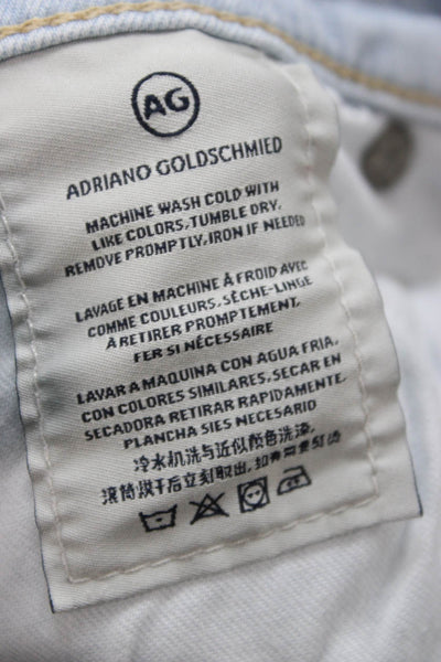 AG Adriano Goldschmied Women Blue Cropped Jeans Size 32