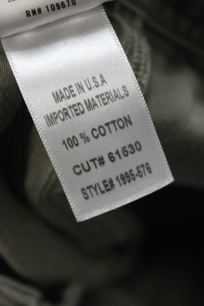 Citizens of Humanity Mens Jogger Pants Green Cotton Button Size 31
