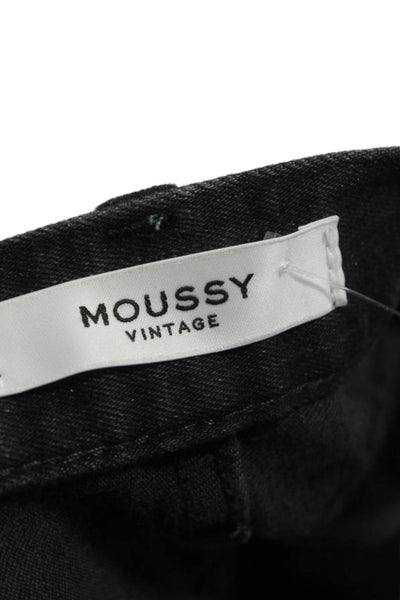 Moussy Womens Skinny Jeans Black Cotton Size 27