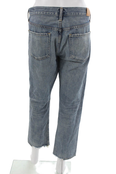 Citizens of Humanity Women Straight Jeans Blue Low Rise Cotton Size 27