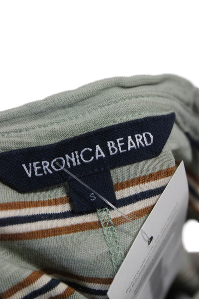 Veronica Beard Women Multicolor Striped Cotton Sleeveless T-Shirt Size S