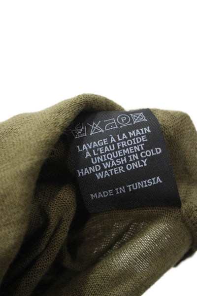Etoile Isabel Marant Womens Linen Sleeveless Scoop Neck Tank Green Size M