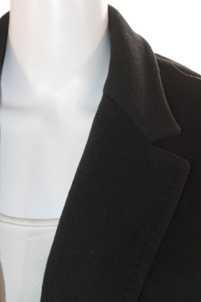 Isabel Marant Women Wool Black Overcoat Button Long Sleeve Size M