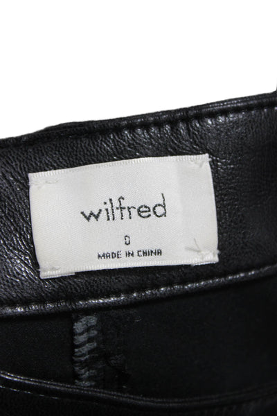 Wilfred Womens Black Dress Pants 28in Inseam Size 0
