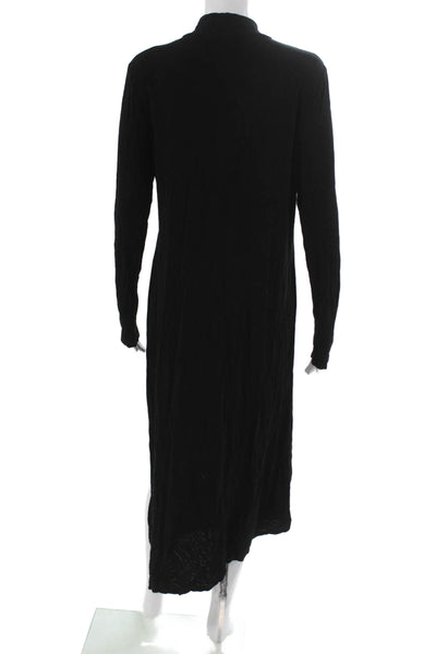 BCBGMAXAZRIA Women Maxi Dress Black Long Sleeve Mock Neck Size M