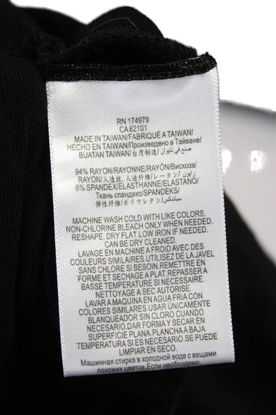 BCBGMAXAZRIA Women Maxi Dress Black Long Sleeve Mock Neck Size M