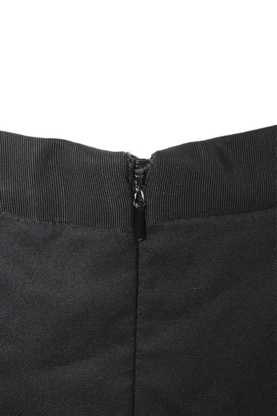 Ted Baker London Women Straight Pencil Skirt Black Polyester Zip Size 2
