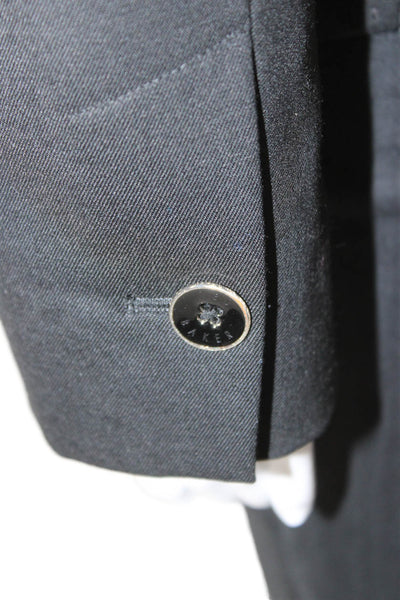 Ted Baker London Womens Black Pantsuit Blazer Button Long Sleeve Size 1