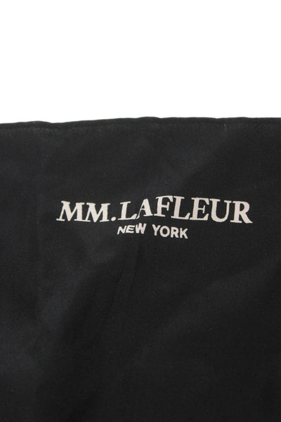 M.M. Lafleur Womens Abstract Printed Silk Square Scarf Beige Black 38"x38"
