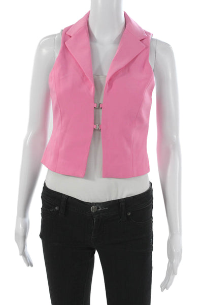 Zara Women Basic Sleeveless Vest Pink Size S