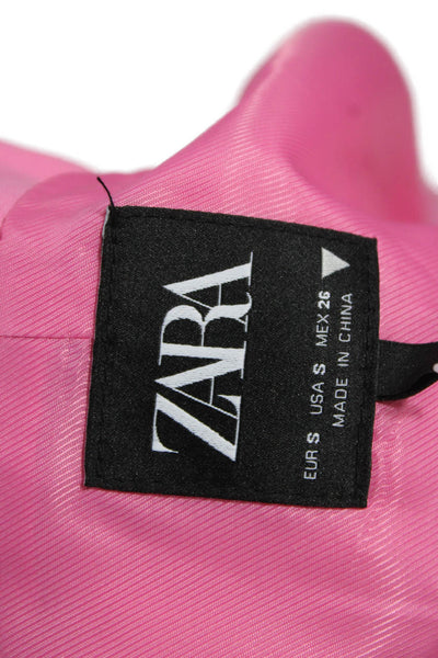Zara Women Basic Sleeveless Vest Pink Size S
