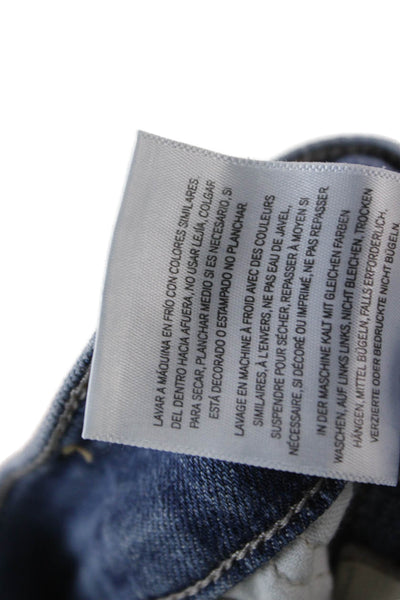 Citizens of Humanity Womens Straight Jeans Blue Low Rise 27 Inseam Size 28