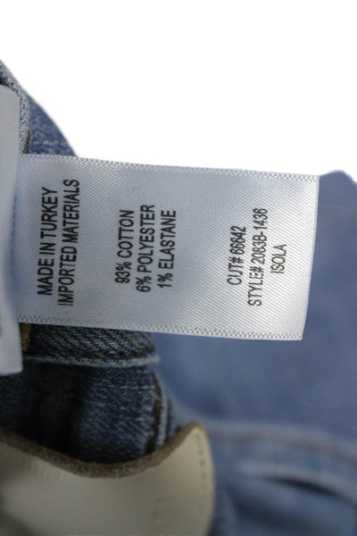 Citizens of Humanity Womens Straight Jeans Blue Low Rise 27 Inseam Size 28