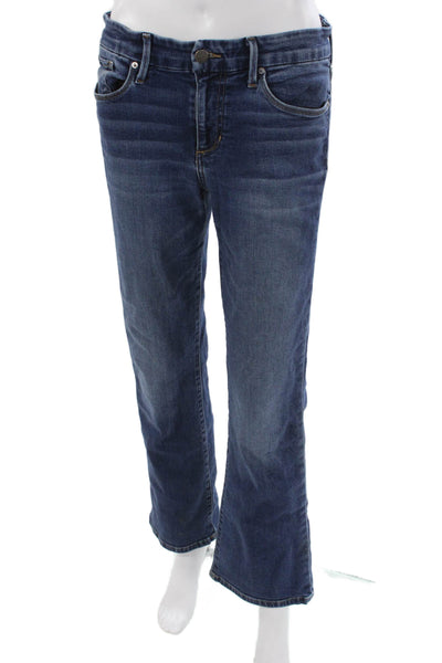 7 For All Mankind Women Bootcut Jeans Blue Cotton Size 28
