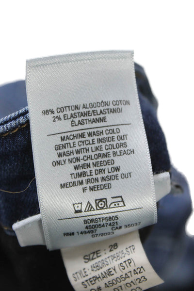 7 For All Mankind Women Bootcut Jeans Blue Cotton Size 28