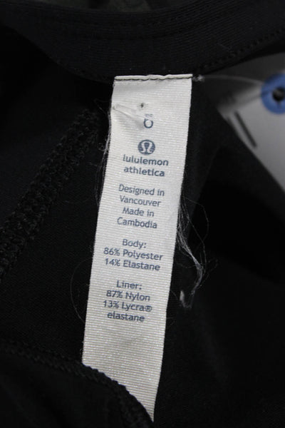 Lululemon Womens Athletic Black Camo Elastane Skort Mini Size 6