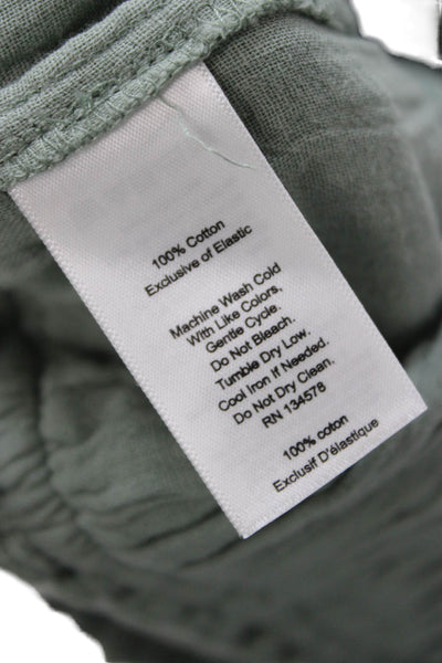 Vineyard Vines Womens Mini Skirt Green Cotton Pull On Size S
