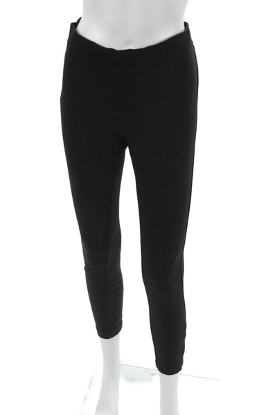 J Crew Womens Ankle Pants Black Viscose Zip Petites Size PM