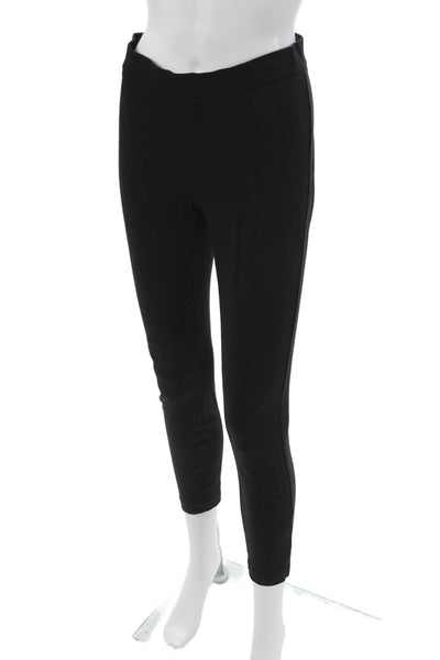 J Crew Womens Ankle Pants Black Viscose Zip Petites Size PM