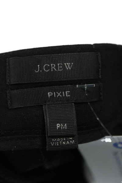 J Crew Women Ankle Pants Black Petite 75% Viscose Size PM