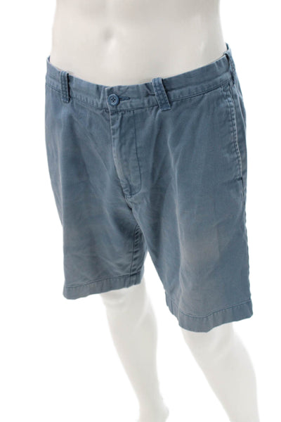 J Crew Mens Chino Shorts Blue Cotton Size 34