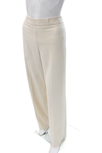 D. Exterior Womens Dress Pants Ivory Polyester Size 44