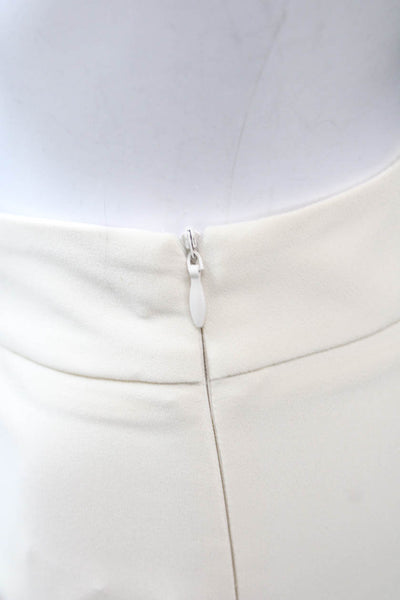 D. Exterior Womens Dress Pants Ivory Polyester Size 44