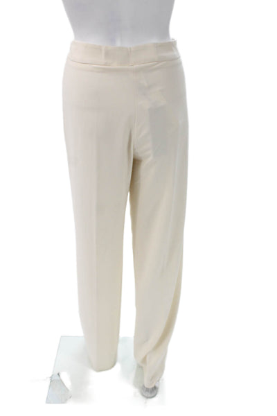 D. Exterior Womens Dress Pants Ivory Polyester Size 44