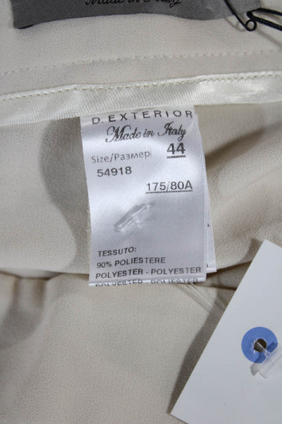 D. Exterior Womens Dress Pants Ivory Polyester Size 44