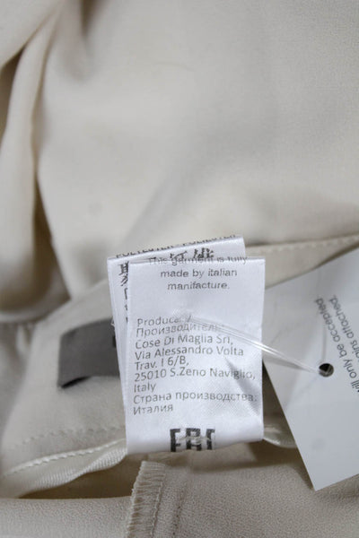 D. Exterior Womens Dress Pants Ivory Polyester Size 44