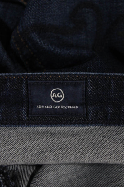 AG Adriano Goldschmied Women Skinny Blue Jeans Mid Rise Button Size 27
