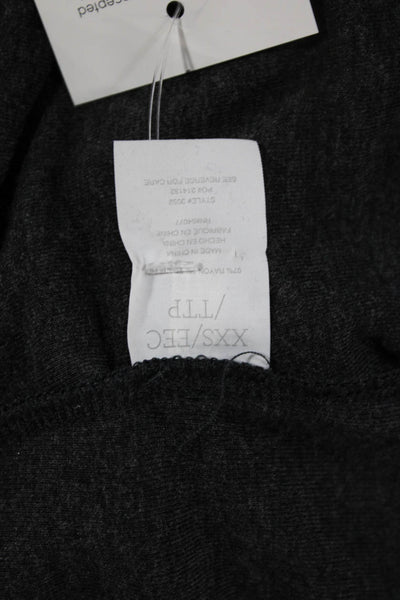 Cabi Womens Tunic T-Shirt Gray Scoop Neck Long Sleeve Rayon Spandex Size 2XS