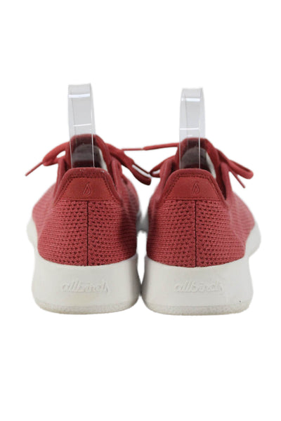 Allbirds Womens Tree Runners Lace Up Walking Sneakers Red Size 8
