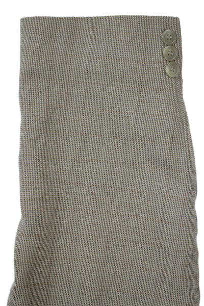 Lauren Ralph Lauren Mens Beige Wool Check Blazer Button Closure Size 44