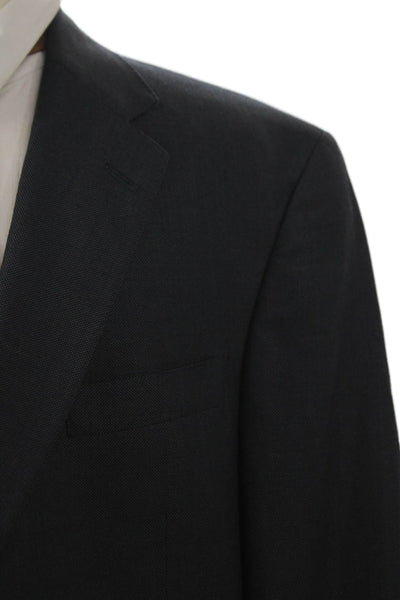 Hart Schaffner Marx Mens Blazer Gray Button Size 46