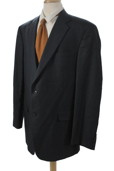 Hart Schaffner Marx Mens Blazer Gray Button Size 46