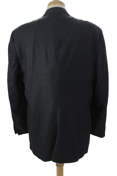 Hart Schaffner Marx Mens Blazer Gray Button Size 46