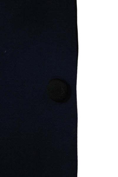 Calvin Klein Mens Tuxedo Jacket Blue Wool Button Solid Size 42